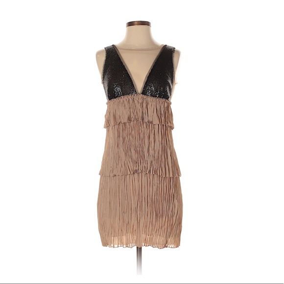 Black and Tan sequin BCBG Dress - Picture 1 of 2